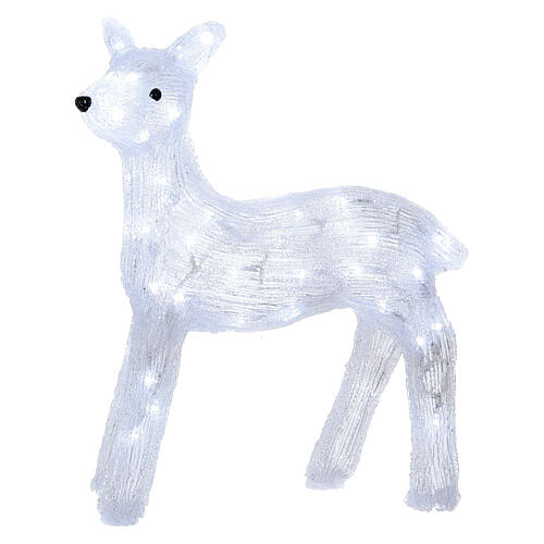 LED Fawn Holiday Decoration 60 LEDs cold light h. 50 cm 6