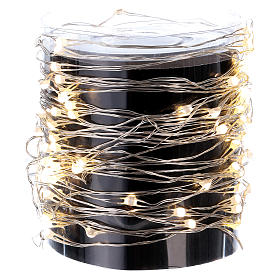 Luci di Natale: Illuminazione 100 nano Led filo nudo Luce Calda
