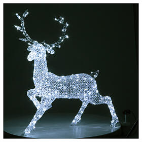 Elk-shaped ice white LED light for indoor and outdoor use