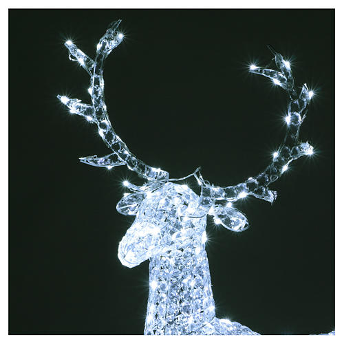 Ciervo 300 LED blanco hielo para interior o exterior 3