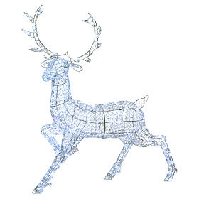 Guirlandes lumineuses de Noël: Cerf 300 Leds blanc glace usage extérieur/intérieur Guirlandes lumineuses de Noël: Cerf 300 Leds blanc glace usage extérieur/intérieur