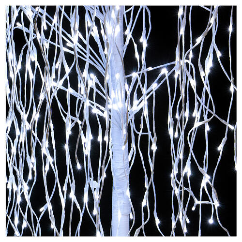 Albero luminoso Natale Salice piangente 180 cm 480 LED bianco freddo esterno 2