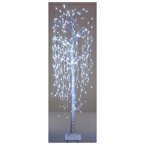 Albero luminoso Natale Salice piangente 180 cm 480 LED bianco freddo esterno 3