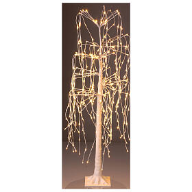 Arbre lumineux Noël saule pleureur 150 cm 360 LED blanc chaud extérieur