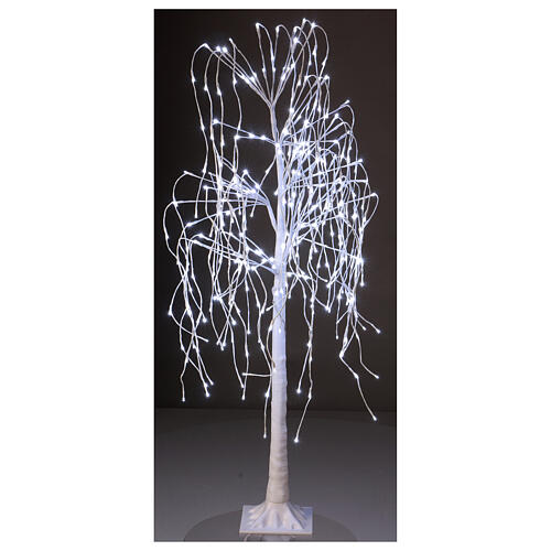 Albero luminoso Natale Salice piangente 150 cm 360 LED bianco freddo esterno 1
