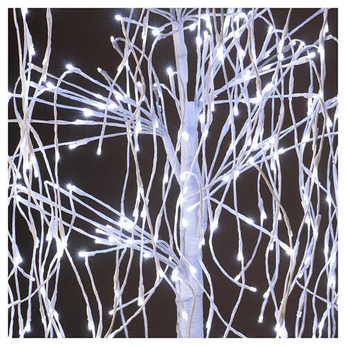 Árvore luminosa Natal salgueiro-chorão 150 cm 360 LED branco frio exterior 2