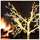 Metal Christmas tree with lights 90 cm, 210 LEDs warm and cold white outdoor s3