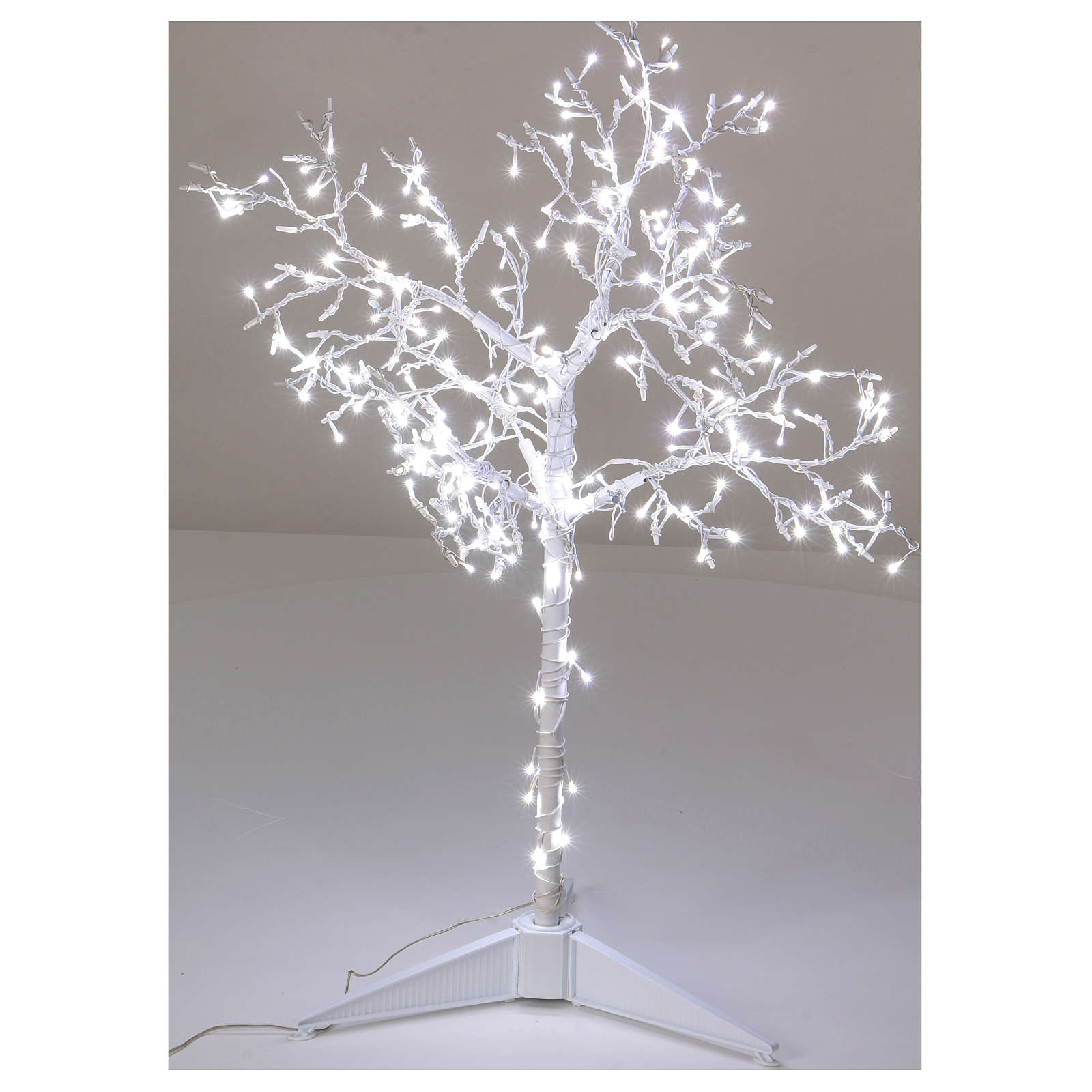 Metal Christmas tree with lights 90 cm, 210 LEDs cold white online