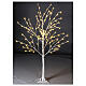 Árvore luminosa estilizada 120 cm 112 LED branco quente exterior s1