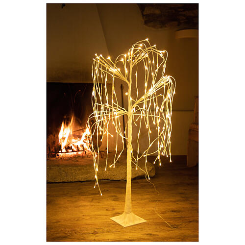 Trauerweide Baum 400 LEDs Kaltweiß Lichterbaum Innen, Außen 180 cm  Leuchtbaum - , 79,90 €