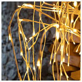 Albero luminoso Salice piangente 120 cm 240 LED bianco caldo esterno