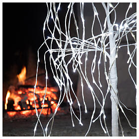 Albero luminoso Natalizio Salice piangente 120 cm 240 LED bianco freddo esterno