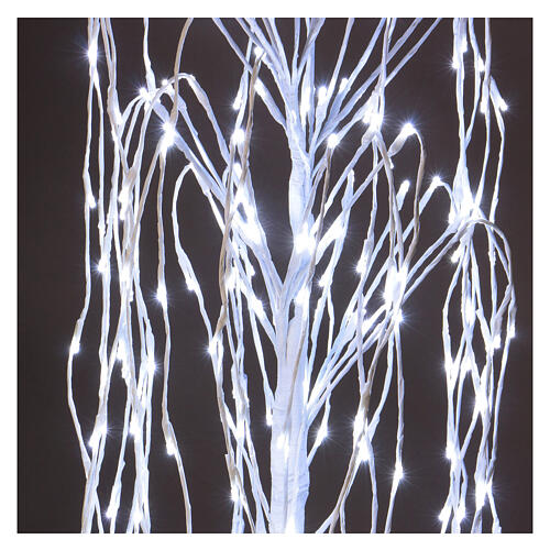 Albero luminoso Natalizio Salice piangente 120 cm 240 LED bianco freddo esterno 4