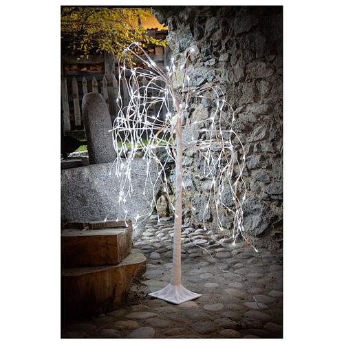 Christmas willlow tree 120 cm, with 240 LEDs cold white outdoor 3