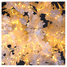 Albero luminoso Acero 180 cm 400 LED bianco caldo esterno
