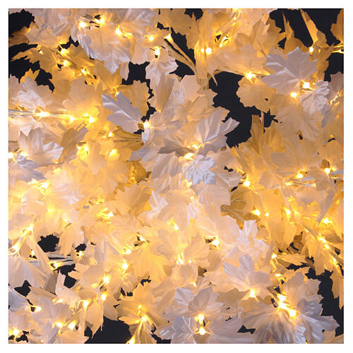 Árvore luminosa Natal bordo 180 cm 400 LED branco quente exterior 2