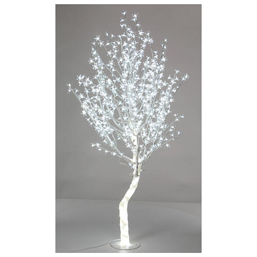 LED Blütenbaum mit 400 LEDs beleuchtet, 180 cm, warm-weiß, Lichterzweig,  Kirschblütenbaum, Lichterbaum, LED-Baum für Innen- und geschützten  Außenbereich (180 cm mit 400 LED) : : Beleuchtung