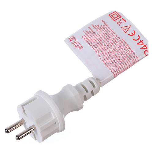 Cable for light bulbs E27 contacts, 10 m white 4