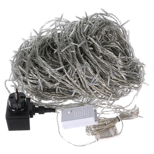 Christmas lights, 1000 white LEDs with external control of 100 m 3