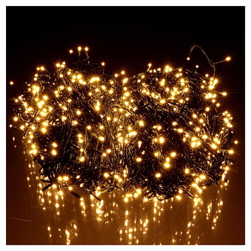 Bright Christmas lights green string 1200 LEDs multicolor remote control  outdoor 220V