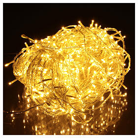 Guirlande lumineuse chaîne 500 LED blanc chaud extérieur interrupteur 50 m