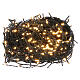 Christmas lights green cable 500 warm white LEDs, external remote 50 m s2