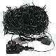 Christmas lights green cable 500 warm white LEDs, external remote 50 m s6