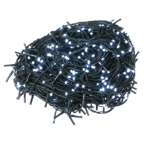 Christmas lights green wire 500 cold white LEDS with external remote controller 50 m 2
