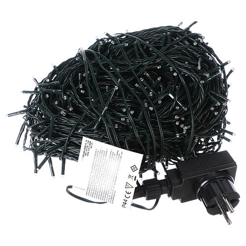 Christmas lights green wire 500 cold white LEDS with external remote controller 50 m 6