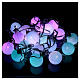 Christmas globe lights 20 multi-color with external flash control unit 7.6 m s1