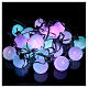 Guirlande de Noël 30 boules multicolores RGB extérieur boîtier de commande 11,6 m s6