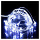 Luminaire Noël 20 gouttes fil nu LED blancs intérieur piles s1