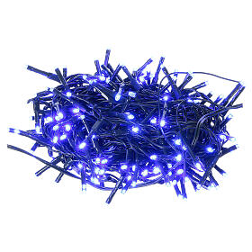 Christmas lights green wire 192 blue LEDS with flash control unit 8 m