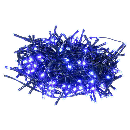 Guirlande Noël chaîne verte 192 Leds bleus extérieur boîtier programmes lumineux 8 m 2