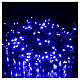 Guirlande Noël chaîne verte 192 Leds bleus extérieur boîtier programmes lumineux 8 m s1