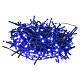 Christmas lights green wire 192 blue LEDS with flash control unit 8 m s2