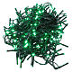 Guirlande Noël chaîne verte 192 Leds verts extérieur boîtier programmes lumineux 8 m s2