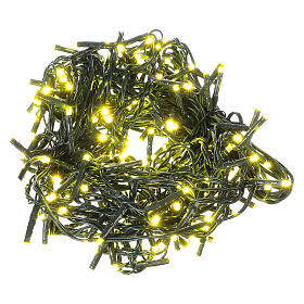 Luce Natalizia catena verde 192 led gialli esterni flash control unit 8 m