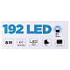 Pisca-pisca corrente branca 192 LED azuis exterior unidade de controlo 8 m s4