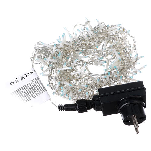 Christmas string lights, 192 blue LED with flash control unit 8 m 5