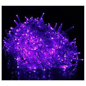 Christmas string lights, 400 purple LEDs with control unit 8 m