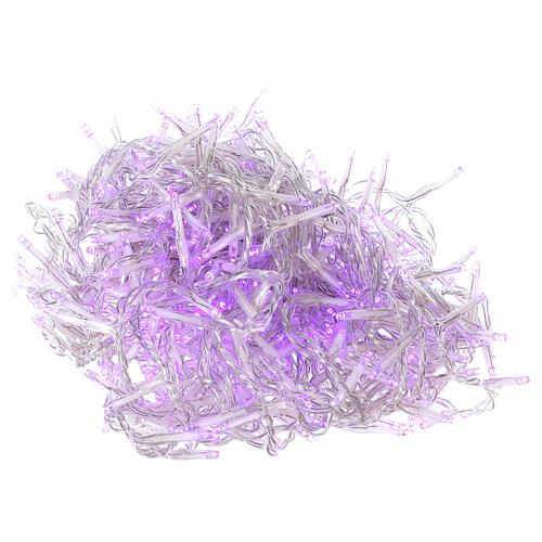 Christmas string lights, 400 purple LEDs with control unit 8 m 2