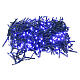 Christmas lights green wire, 400 blue LEDs flash control unit 8 m s2