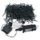 Christmas lights green wire, 400 blue LEDs flash control unit 8 m s5
