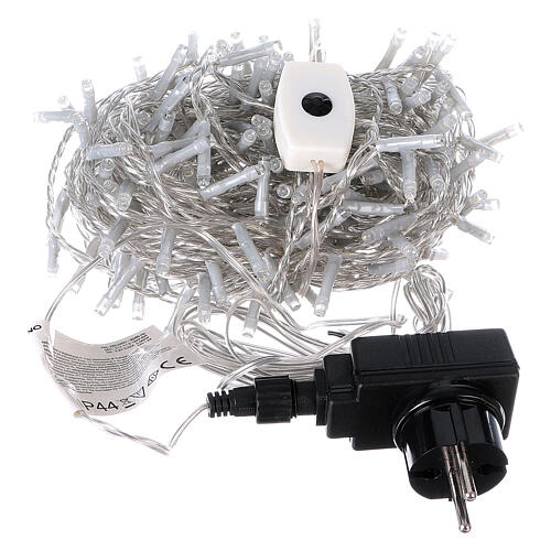 Christmas string lights, 240 white LEDs with external switch 12 m 5