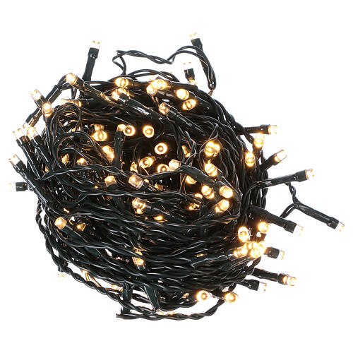 Lampki choinkowe, łańcuch 160 LED, ciepła biel, do użytku zewnętrznego, na baterie, 16 m 2