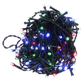 Luz de Navidad cadena 160 led multicolores exterior batería 16 m