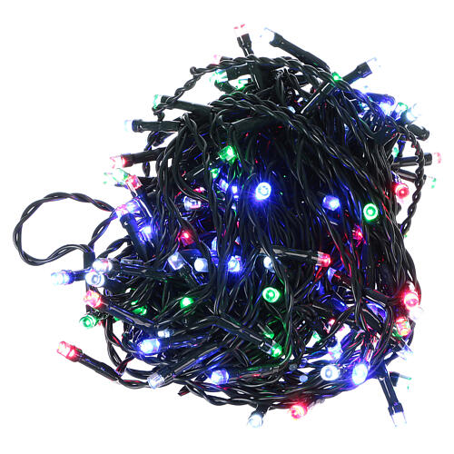 Luz de Navidad cadena 160 led multicolores exterior batería 16 m 2