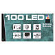 Pisca-pisca cabo verde 100 LED multicores para exterior pilhas 10 m s3