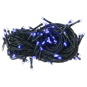 Battery operated Christmas string lights, 100 blue LEDs 10 m